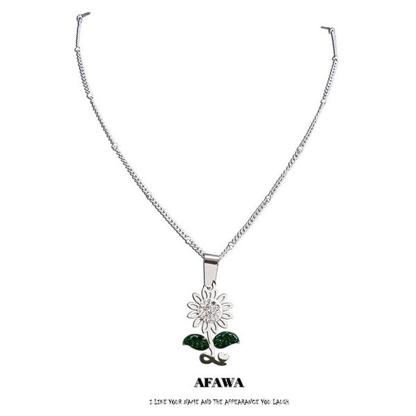 pendant necklaces stainless steel green white crystal sun flower charm women silver color small jewelry girasol n4903s01
pendant necklaces stainless steel green white crystal sun flower charm women silver color small jewelry girasol n4903s01