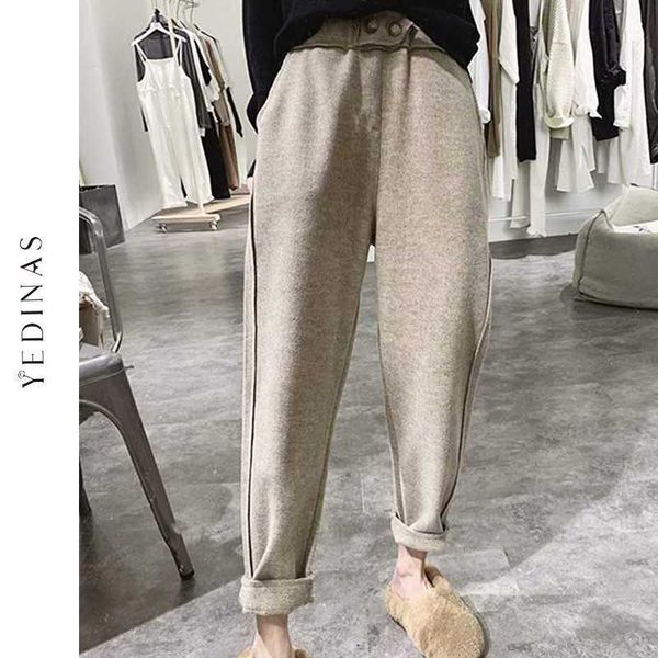 yedinas harem pants casual autumn winter korean style trousers women thicken oversized plus size wool female black 210527, Black;white
yedinas harem pants casual autumn winter korean style trousers women thicken oversized plus size wool female black 210527, Black;white