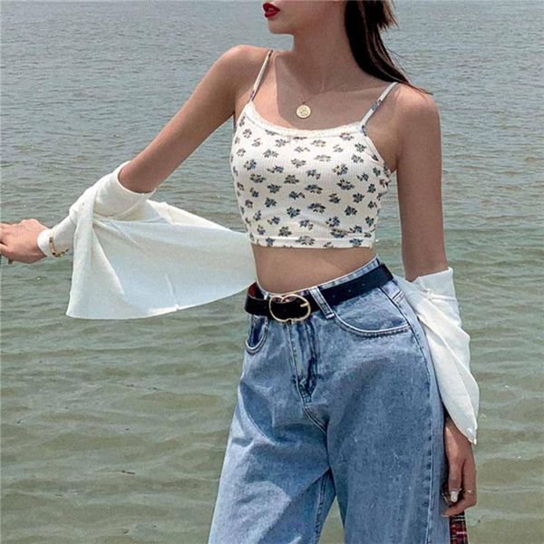 women's tanks & camis 2021 summer cute strap floral camisole fashion chic trend spaghetti graphic short y2k backless print top, White
women's tanks & camis 2021 summer cute strap floral camisole fashion chic trend spaghetti graphic short y2k backless print top, White