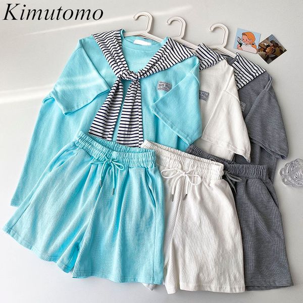 kimutomo casual suits summer korean fashion striped shawl short sleeve o-neck loose t-shirt + elastic high waist shorts 210521, White
kimutomo casual suits summer korean fashion striped shawl short sleeve o-neck loose t-shirt + elastic high waist shorts 210521, White