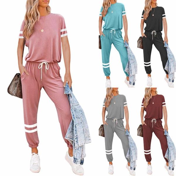 women's tracksuits 2021 large size loose solid color short-sleeved casual suit women, Gray
women's tracksuits 2021 large size loose solid color short-sleeved casual suit women, Gray