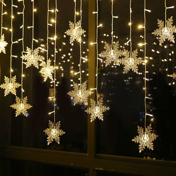 strings garland christmas led curtain icicle string fairy light snowflake 96leds 3.5m outdoor holiday party luces decor ac 220v eu
strings garland christmas led curtain icicle string fairy light snowflake 96leds 3.5m outdoor holiday party luces decor ac 220v eu