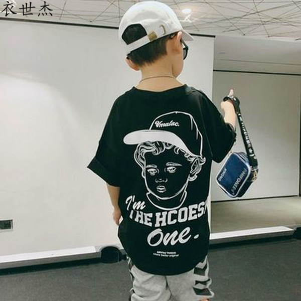 childrens clothing 2022 new boys summer short-sleeved t-shirt loose middle-aged childrens half-sleeved fashion trend, Blue
childrens clothing 2022 new boys summer short-sleeved t-shirt loose middle-aged childrens half-sleeved fashion trend, Blue