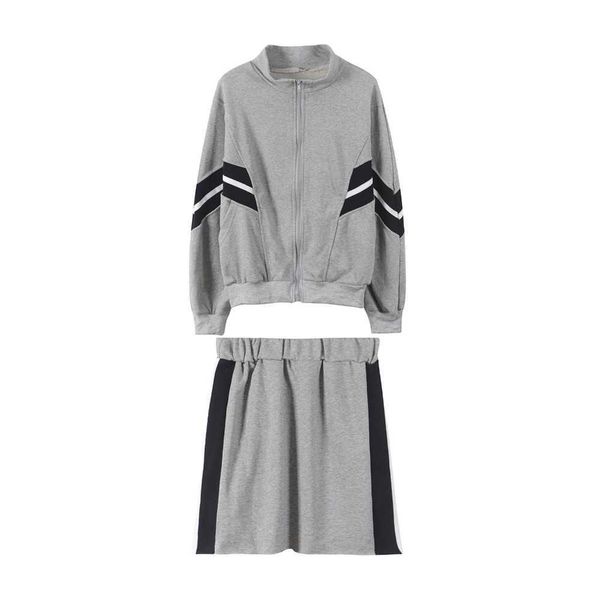 perhaps u women long sleeve two pieces set jacket mini skirt patchwork gray stand collar green sport casual t0017 210529, White
perhaps u women long sleeve two pieces set jacket mini skirt patchwork gray stand collar green sport casual t0017 210529, White