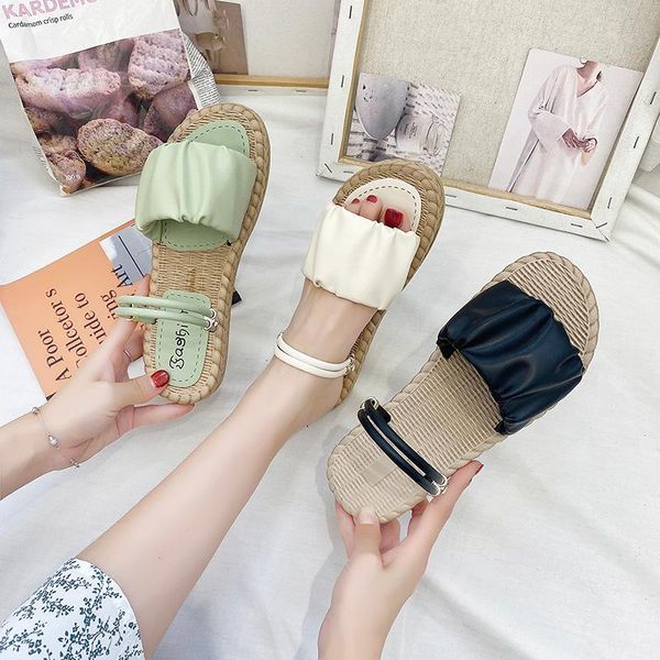 female sandal slip-on loafers summer women's shoes lady 2021 all-match strappy heels two weare girls elastic band flat low sandals, Black
female sandal slip-on loafers summer women's shoes lady 2021 all-match strappy heels two weare girls elastic band flat low sandals, Black