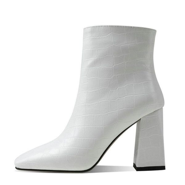 boots retro print faux leather ankle women square toe thick heel daily short 9cm high s woman shoes black white
boots retro print faux leather ankle women square toe thick heel daily short 9cm high s woman shoes black white