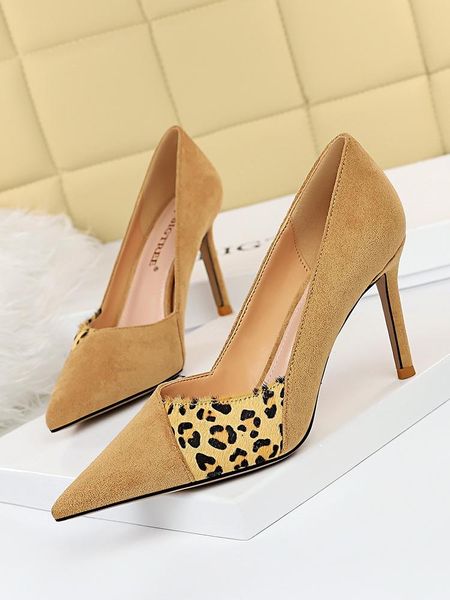 dress shoes documentary female lattice-windows nightclub show thin suede shallow mouth pointed leopard grain color matching, Black
dress shoes documentary female lattice-windows nightclub show thin suede shallow mouth pointed leopard grain color matching, Black