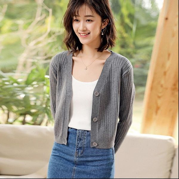 hong kong style retro womens sweaters wild v neck solid color short knit cardigan fashion trend casual jacket, White;black
hong kong style retro womens sweaters wild v neck solid color short knit cardigan fashion trend casual jacket, White;black