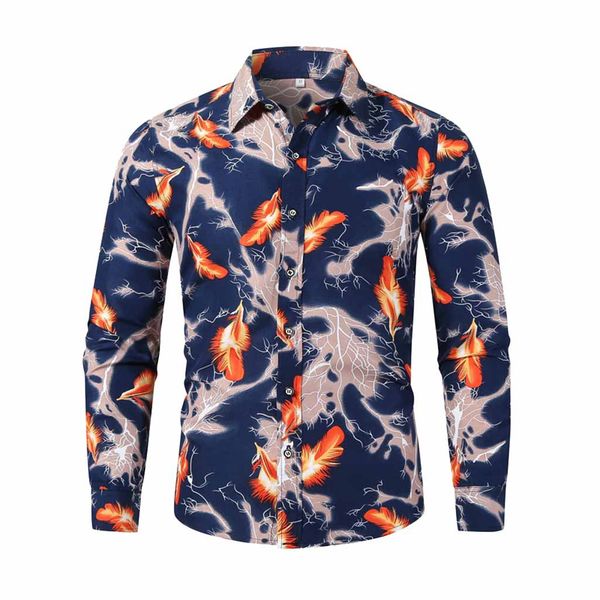 men casual shirt fashion printed single breasted men's shirt slim fit long sleeve casual business regular shirts, White;black
men casual shirt fashion printed single breasted men's shirt slim fit long sleeve casual business regular shirts, White;black