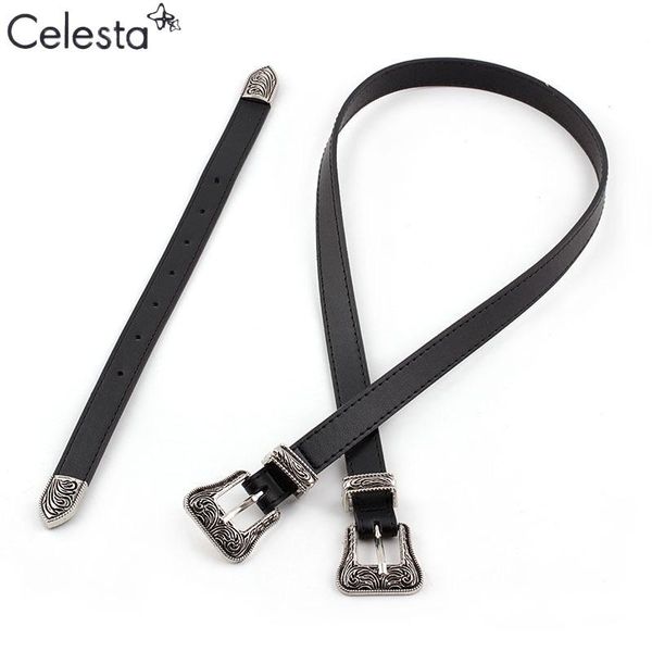 belts celesta vintage carved design alloy metal leather for women double buckle waist belt waistband female, Black;brown
belts celesta vintage carved design alloy metal leather for women double buckle waist belt waistband female, Black;brown