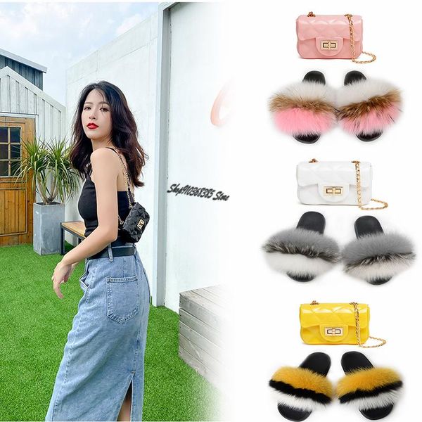 color jelly bag set women shoulder diagonal lipstick key bags ladies furry fur slippers fluffy home slides plush shoes, Black
color jelly bag set women shoulder diagonal lipstick key bags ladies furry fur slippers fluffy home slides plush shoes, Black