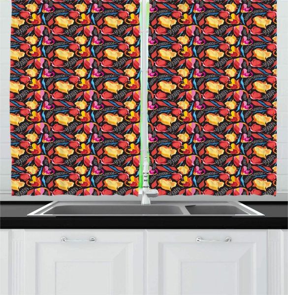 curtain & drapes charcoal grey multicolor floral kitchen curtains spring flowers print vibrant tones seasonal colorful for cafe decor
curtain & drapes charcoal grey multicolor floral kitchen curtains spring flowers print vibrant tones seasonal colorful for cafe decor
