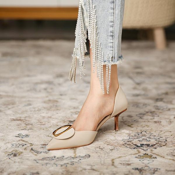 2021 design fashion metal decoration high heels pointed slip-on women shoes classic stiletto party pumps elegant dress, Black
2021 design fashion metal decoration high heels pointed slip-on women shoes classic stiletto party pumps elegant dress, Black