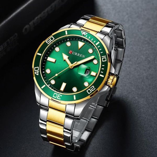 wristwatches curren 2021 mens stainless steel wristwatch waterproof watch sports men reloj hombre, Slivery;brown
wristwatches curren 2021 mens stainless steel wristwatch waterproof watch sports men reloj hombre, Slivery;brown