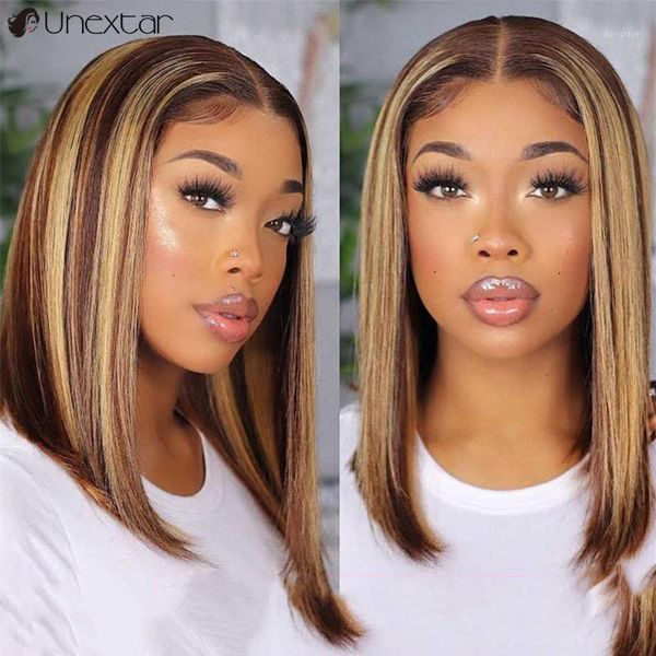 unextar highlight bob wig ombre straight lace front human hair wigs frontal1, Black;brown
unextar highlight bob wig ombre straight lace front human hair wigs frontal1, Black;brown