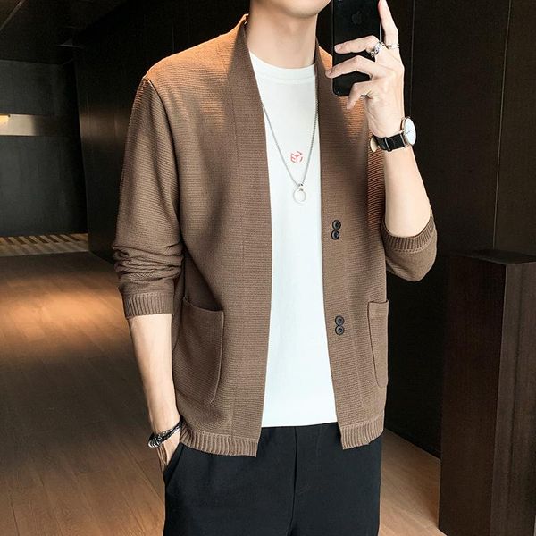men's sweaters 2021 autumn sweater mens cardigan slim fit jumpers knitred overcoat male casual v-neck sweatercoat, White;black
men's sweaters 2021 autumn sweater mens cardigan slim fit jumpers knitred overcoat male casual v-neck sweatercoat, White;black