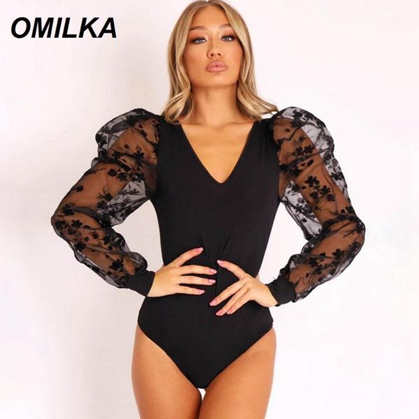 women's jumpsuits & rompers omilka long mesh sleeve bodysuits 2021 autumn winter women v neck backless embroidery club party skinny pla, Black;white
women's jumpsuits & rompers omilka long mesh sleeve bodysuits 2021 autumn winter women v neck backless embroidery club party skinny pla, Black;white