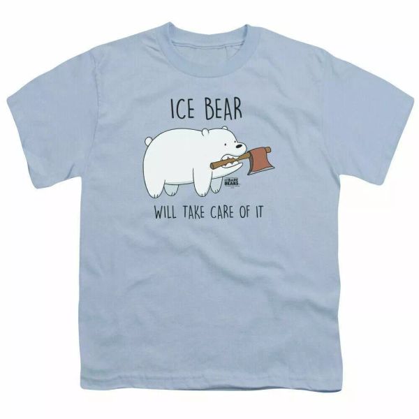 we bare bears take care of it kids youth t shirt licensed cartoon tee light blue, White;black
we bare bears take care of it kids youth t shirt licensed cartoon tee light blue, White;black