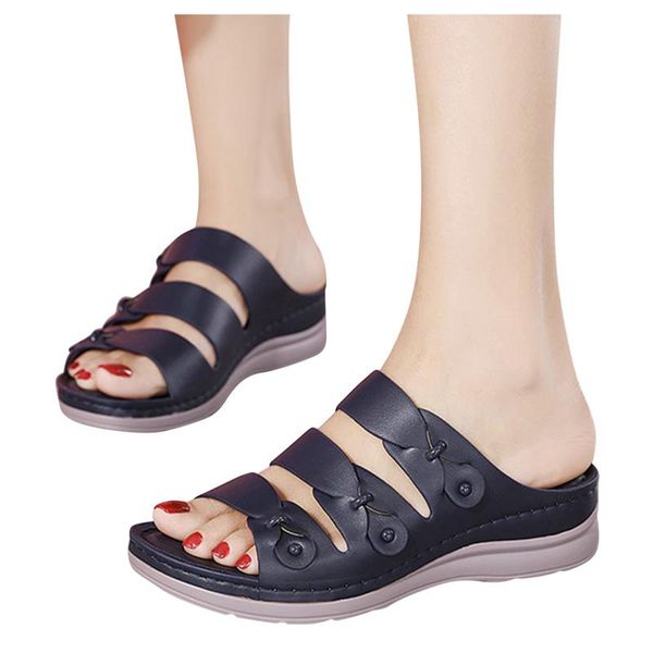 shoes ladies summer comfort sandals thick-soled casual non-slip roman beach soft slippers, Black
shoes ladies summer comfort sandals thick-soled casual non-slip roman beach soft slippers, Black