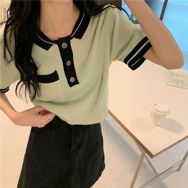 women's sweaters autumn sweater fashion contrasting color design collar woman pullover female patchwork short sleeve, White;black
women's sweaters autumn sweater fashion contrasting color design collar woman pullover female patchwork short sleeve, White;black