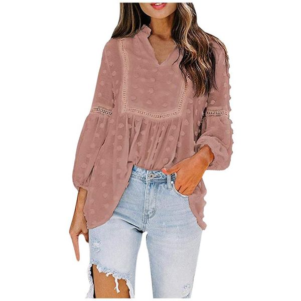 women's blouses & shirts classic fashon summer fashion casual chiffon v-neck long ruffle sleeve blusas mujer de moda 2021, White
women's blouses & shirts classic fashon summer fashion casual chiffon v-neck long ruffle sleeve blusas mujer de moda 2021, White