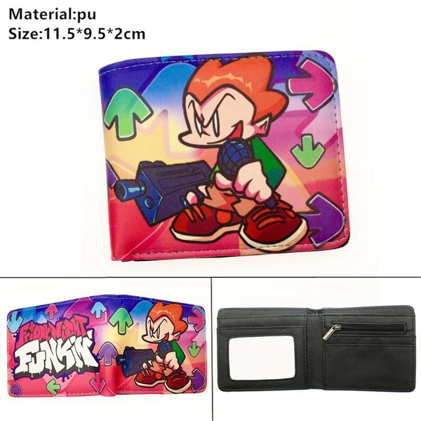 wallets friday night funkin pu short wallet coin pocket student colour bifold casual po card holder leather boys girls cartoon purses, Red;black
wallets friday night funkin pu short wallet coin pocket student colour bifold casual po card holder leather boys girls cartoon purses, Red;black