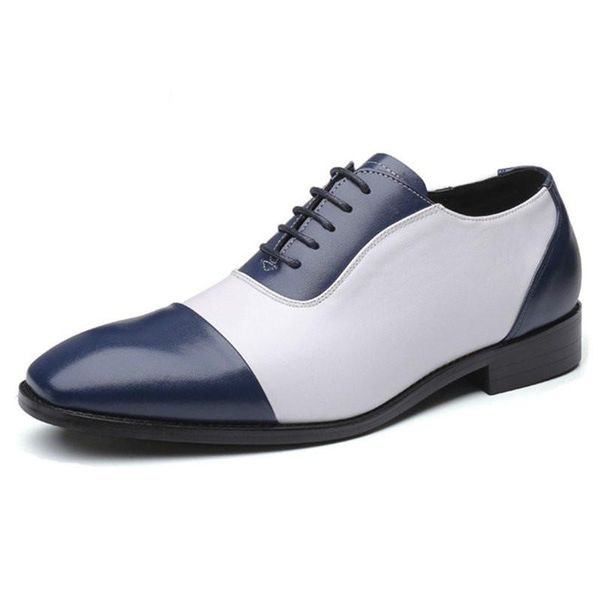 dress shoes men luxury italian mixed color wedding lace up leather formal party oxfords pointed toe, Black
dress shoes men luxury italian mixed color wedding lace up leather formal party oxfords pointed toe, Black