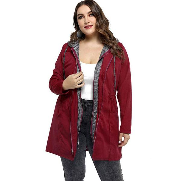 plus size outerwear & coats 2021 fashion autumn winter coat woman long sleeve hooded solid casual jackets female warm outwear women clothing, Black
plus size outerwear & coats 2021 fashion autumn winter coat woman long sleeve hooded solid casual jackets female warm outwear women clothing, Black
