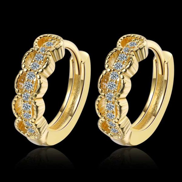 sterling silver inlaid zircon 14k gold ear buckle woman charm jewelry gift hoop & huggie, Golden;silver
sterling silver inlaid zircon 14k gold ear buckle woman charm jewelry gift hoop & huggie, Golden;silver