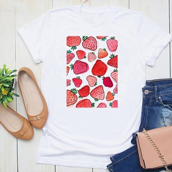 graphic watercolor strawberry holiday clothing womens t shirts summer short sleeve fashion print female clothes tees shirt, White
graphic watercolor strawberry holiday clothing womens t shirts summer short sleeve fashion print female clothes tees shirt, White