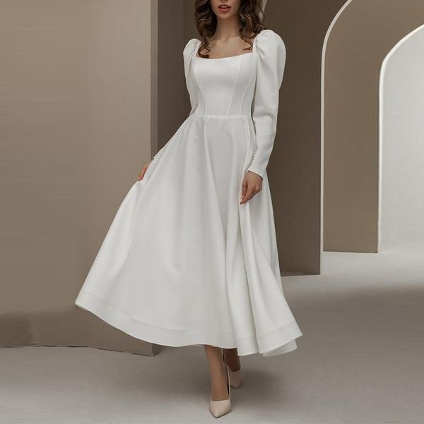 casual dresses autumn long sleeve women's midi dress elegant lace up square collar a-line party white tide pure lady clothes, Black;gray
casual dresses autumn long sleeve women's midi dress elegant lace up square collar a-line party white tide pure lady clothes, Black;gray