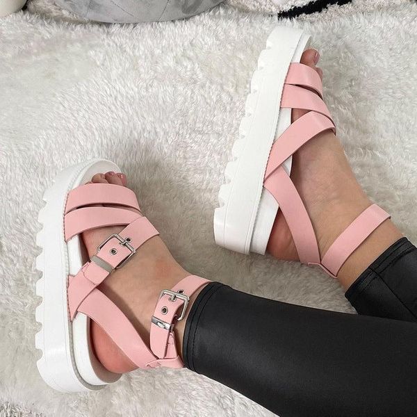 sandals flat-bottomed thick sole buckle strap for women flat platform solid color women's wedges open-toed, Black
sandals flat-bottomed thick sole buckle strap for women flat platform solid color women's wedges open-toed, Black