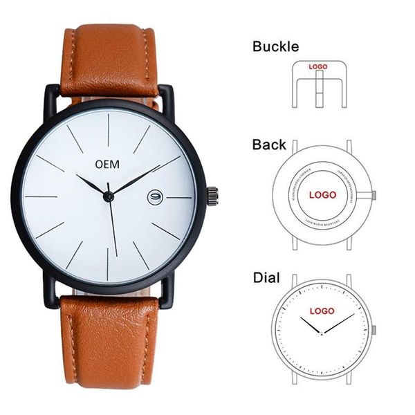 wristwatches cl004 custom watch add your own logo birthday gift personalized leather strap, Slivery;brown
wristwatches cl004 custom watch add your own logo birthday gift personalized leather strap, Slivery;brown