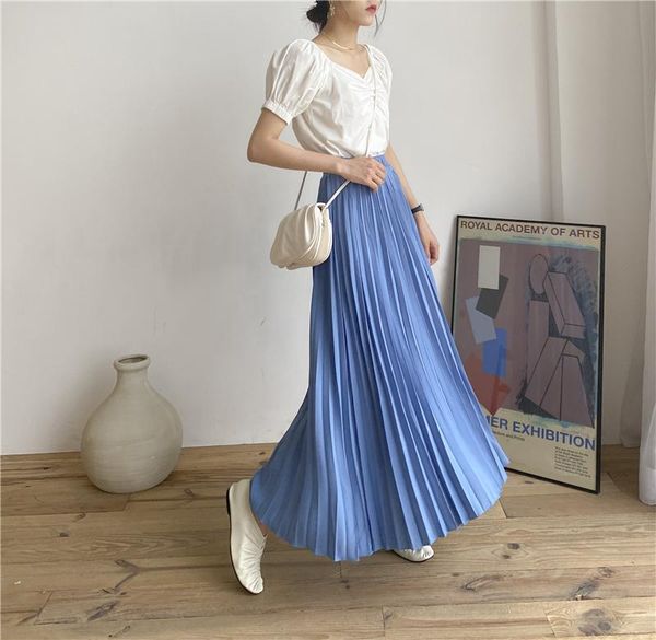high waist irregular chiffon pleated skirt 2021 summer for women korean style all match casual maxi skirts, Black
high waist irregular chiffon pleated skirt 2021 summer for women korean style all match casual maxi skirts, Black