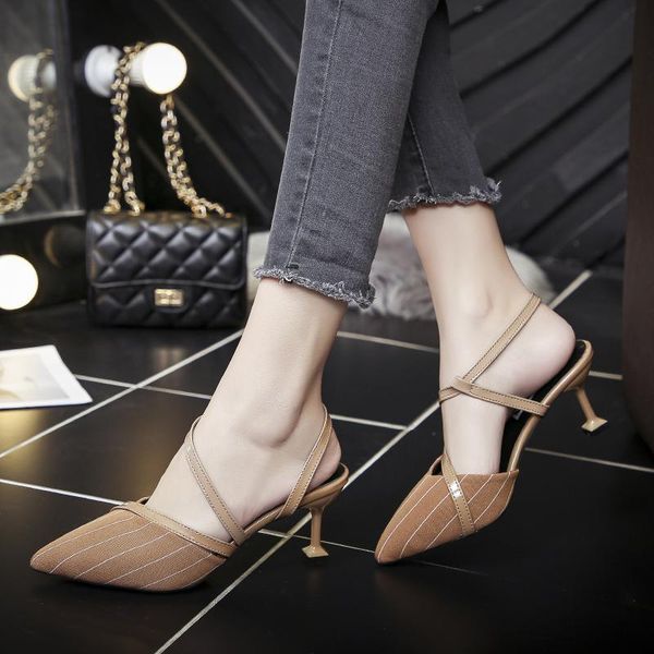 dress shoes women's high heels single 2021 fashion pointed thin strap striped comfortable skin-friendly women sandals u28-41, Black
dress shoes women's high heels single 2021 fashion pointed thin strap striped comfortable skin-friendly women sandals u28-41, Black