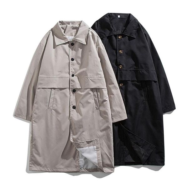 men's trench coats spring autumn men medium long sleeve loose single breasted jakcets turn-down collar british style black khaki, Tan;black
men's trench coats spring autumn men medium long sleeve loose single breasted jakcets turn-down collar british style black khaki, Tan;black