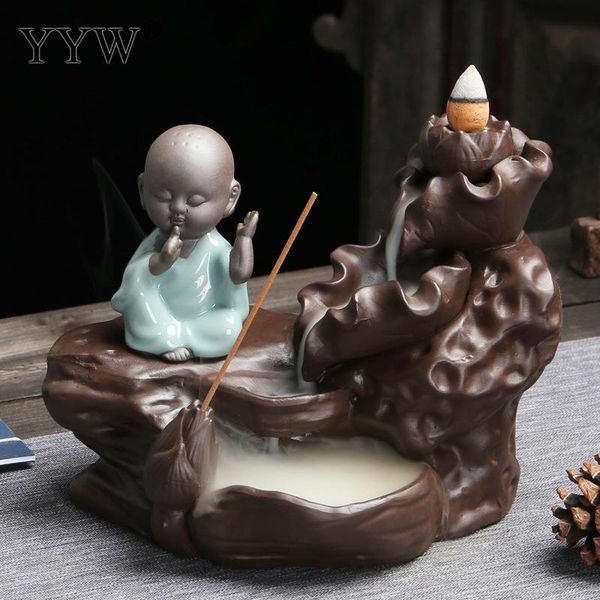 fragrance lamps ceramic backflow incense burner little monk buddha creative lovely stick holder for home or office decoration
fragrance lamps ceramic backflow incense burner little monk buddha creative lovely stick holder for home or office decoration