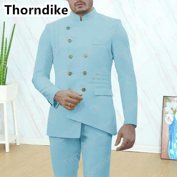 thorndike tailor-made groomsmen blue groom tuxedos stand collar men suits wedding man blazer (jacket+pants) terno masculino men's & bla, White;black
thorndike tailor-made groomsmen blue groom tuxedos stand collar men suits wedding man blazer (jacket+pants) terno masculino men's & bla, White;black