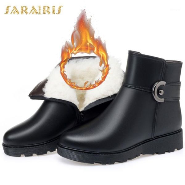 boots sarairis 2021 genuine leather keep warm wool plush fur winter snow women shoes ankle1, Black
boots sarairis 2021 genuine leather keep warm wool plush fur winter snow women shoes ankle1, Black