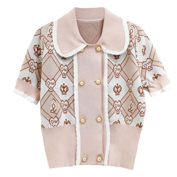 women's knits & tees spring lapel sleeve short contrast embroidered double-breasted pink flower mesh yqte, White
women's knits & tees spring lapel sleeve short contrast embroidered double-breasted pink flower mesh yqte, White