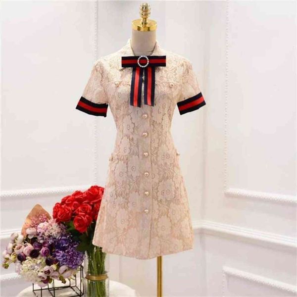 black white hollow out lace women dresses single breasted brooch short sleeve summer pearls button party runway m181, Black;gray
black white hollow out lace women dresses single breasted brooch short sleeve summer pearls button party runway m181, Black;gray