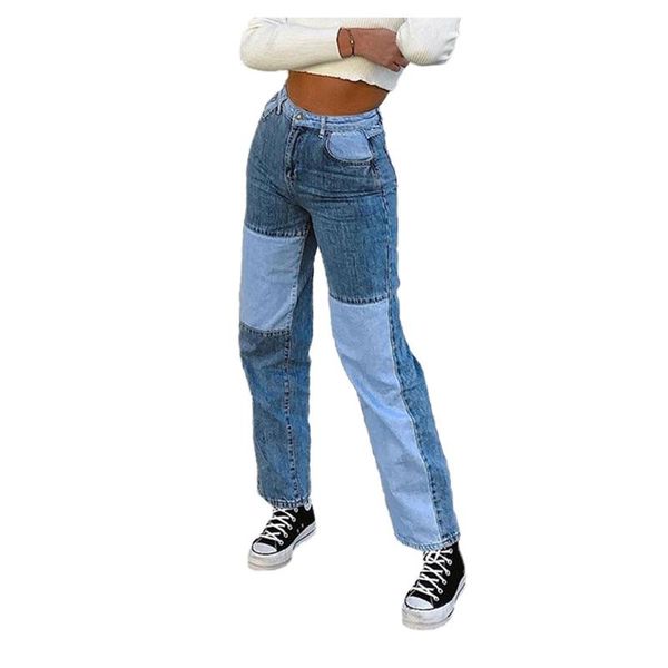 women's jeans fashion patchwork cargo women high waist buttons streetwear straight pants 90s retro punk denim, Blue
women's jeans fashion patchwork cargo women high waist buttons streetwear straight pants 90s retro punk denim, Blue