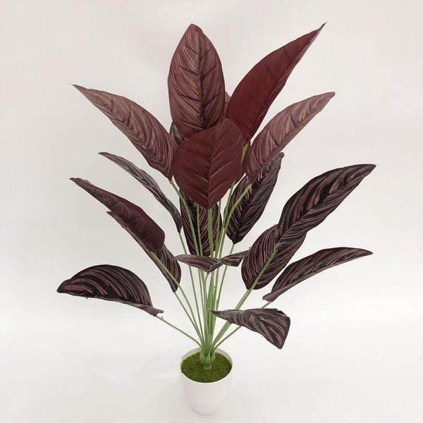 80cm18 heads artificial green plant plastic tropical palm treer indoor red leaf potted fake banana tree el office home decor decorative flow
80cm18 heads artificial green plant plastic tropical palm treer indoor red leaf potted fake banana tree el office home decor decorative flow