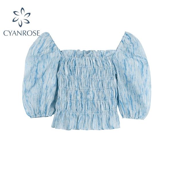 women's blouses & shirts slash neck short shirt women 2021 summer fashion korean puff sleeve off shoulder pleated sweet blouse female, White
women's blouses & shirts slash neck short shirt women 2021 summer fashion korean puff sleeve off shoulder pleated sweet blouse female, White