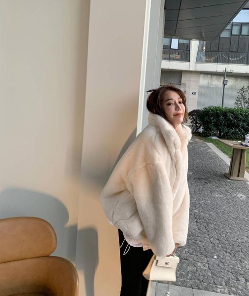 women's fur & faux 2021 winter warm jacket coat women casual fashion fluffy cozy loose solid color stand collar, Black
women's fur & faux 2021 winter warm jacket coat women casual fashion fluffy cozy loose solid color stand collar, Black
