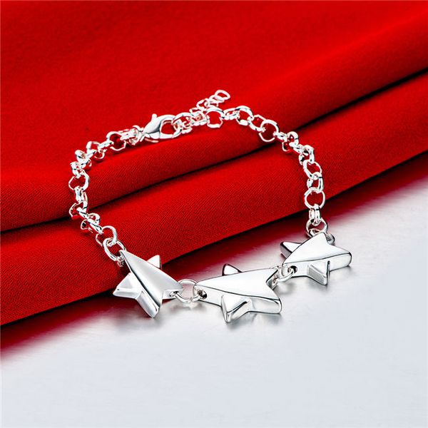 women's sterling silver plated five-pointed star charm bracelet gssb533 fashion 925 silver plate jewelry bracelets, Golden;silver
women's sterling silver plated five-pointed star charm bracelet gssb533 fashion 925 silver plate jewelry bracelets, Golden;silver