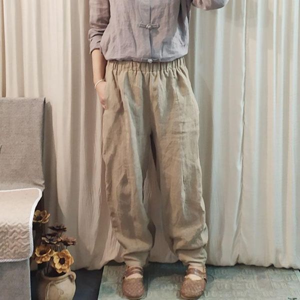 women's pants & capris women loose solid color elastic waist vintage harem ladies trousers female 2021 spring summer, Black;white
women's pants & capris women loose solid color elastic waist vintage harem ladies trousers female 2021 spring summer, Black;white