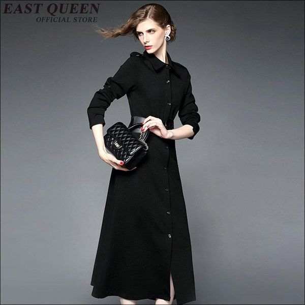 casual dresses nice turn down collar dress solid color fabric mid calf elegant black long sleeve kk1133, Black;gray
casual dresses nice turn down collar dress solid color fabric mid calf elegant black long sleeve kk1133, Black;gray