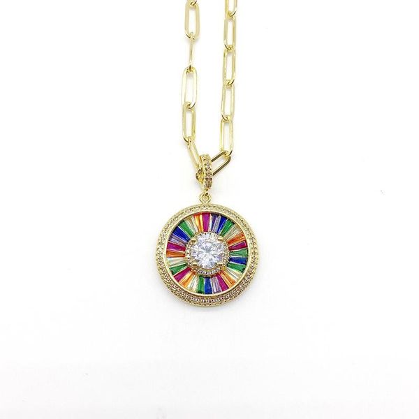 pendant necklaces 5pcs/lot 2021 delicate jewelry micro paved colorful cz round pendants chain necklace, Silver
pendant necklaces 5pcs/lot 2021 delicate jewelry micro paved colorful cz round pendants chain necklace, Silver