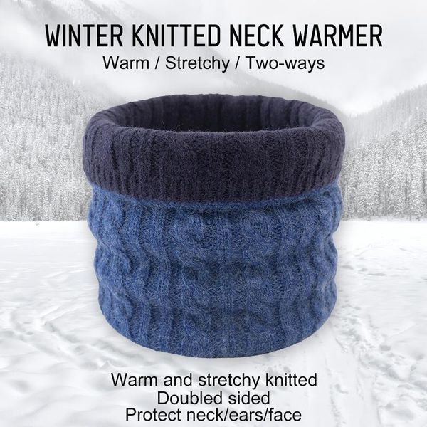 cycling skiing camping hiking winter neck warmer gaiter cable knitting double sided scarf women men caps & masks, Black
cycling skiing camping hiking winter neck warmer gaiter cable knitting double sided scarf women men caps & masks, Black